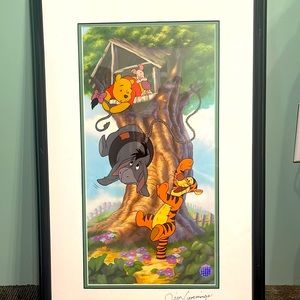 Swing Time with Eeyore limited edition, signed, framed